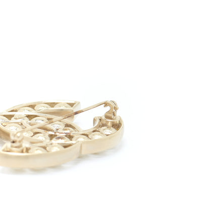 Chanel Pearl CC Brooch Light Gold 3 of 5