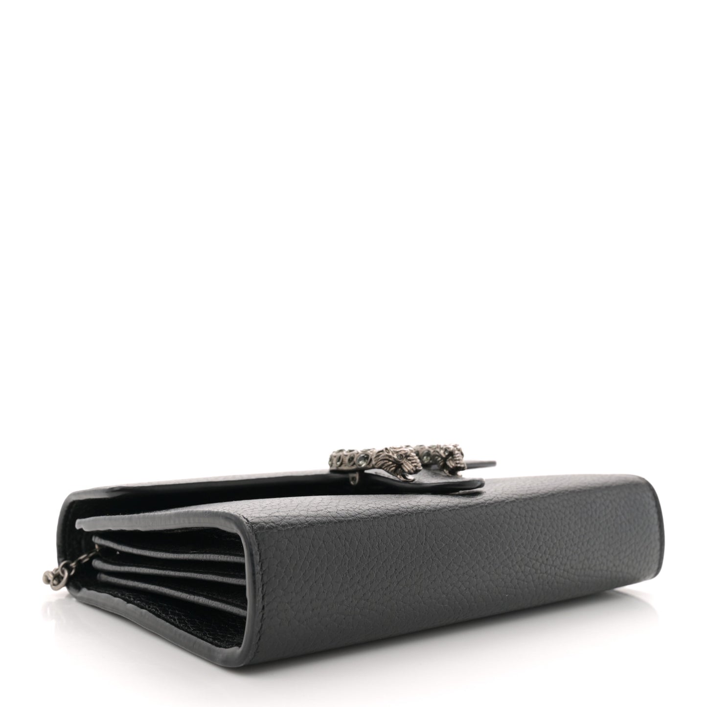 Calfskin Mini Dionysus Chain Wallet Black