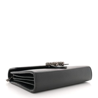 Gucci Calfskin Mini Dionysus Chain Wallet Black 4 of 11