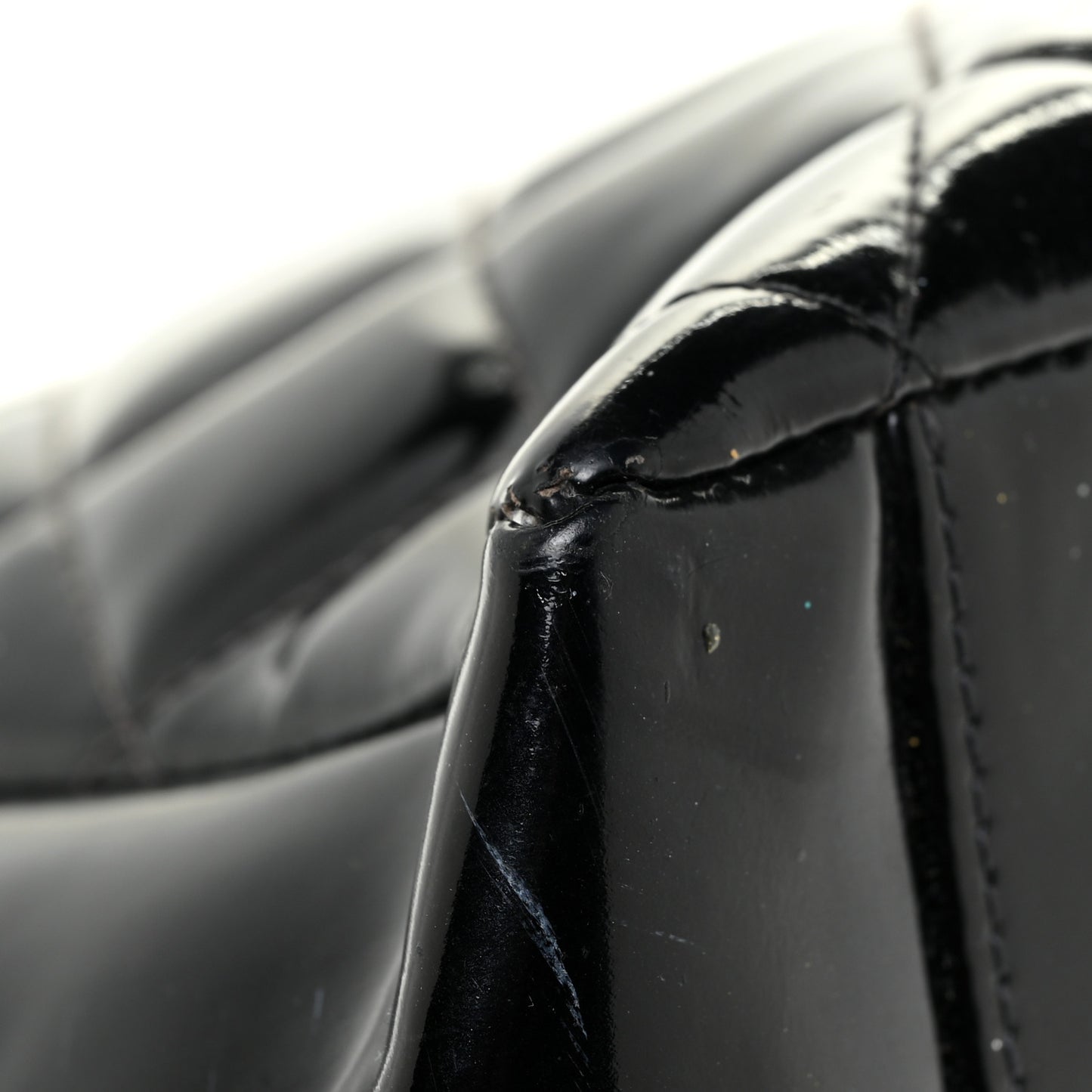 Patent Quilted Timeless CC Tote Black