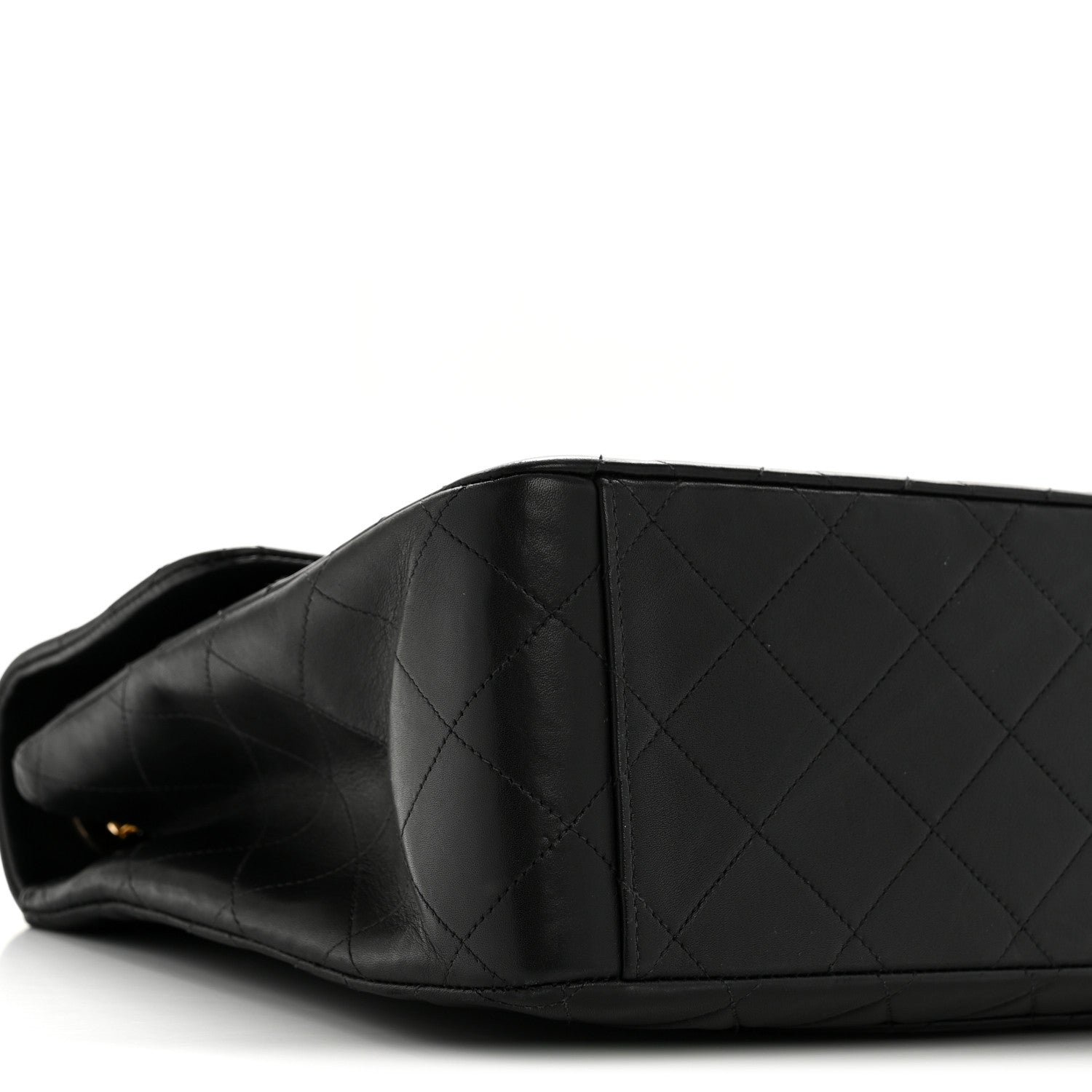 Chanel Lambskin Quilted XL Jumbo Single Flap Black 10 of 16