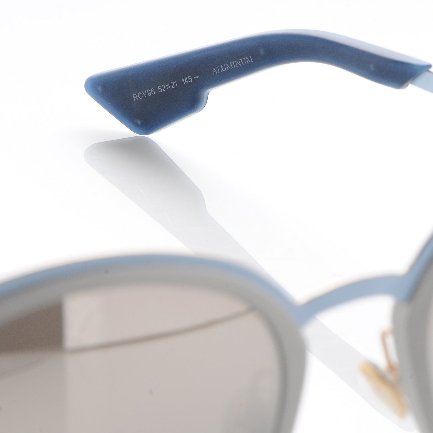 Sun Mirrored Round Sunglasses Blue