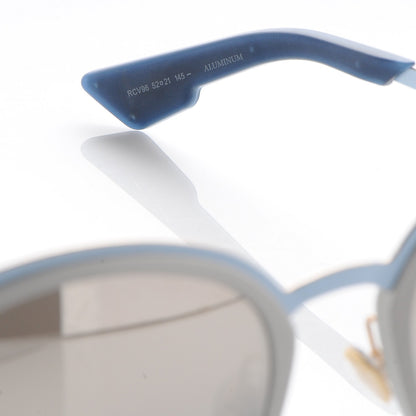Christian Dior Sun Mirrored Round Sunglasses Blue 5 of 10