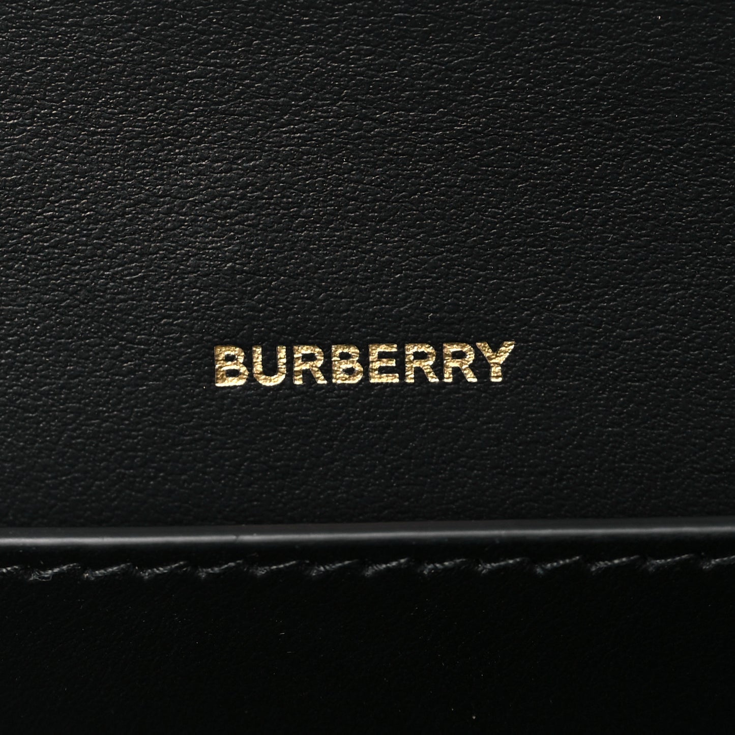 Grainy Calfskin Vintage Check Hampshire Crossbody Black