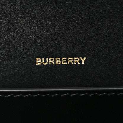 Burberry Grainy Calfskin Vintage Check Hampshire Crossbody Black 6 of 8
