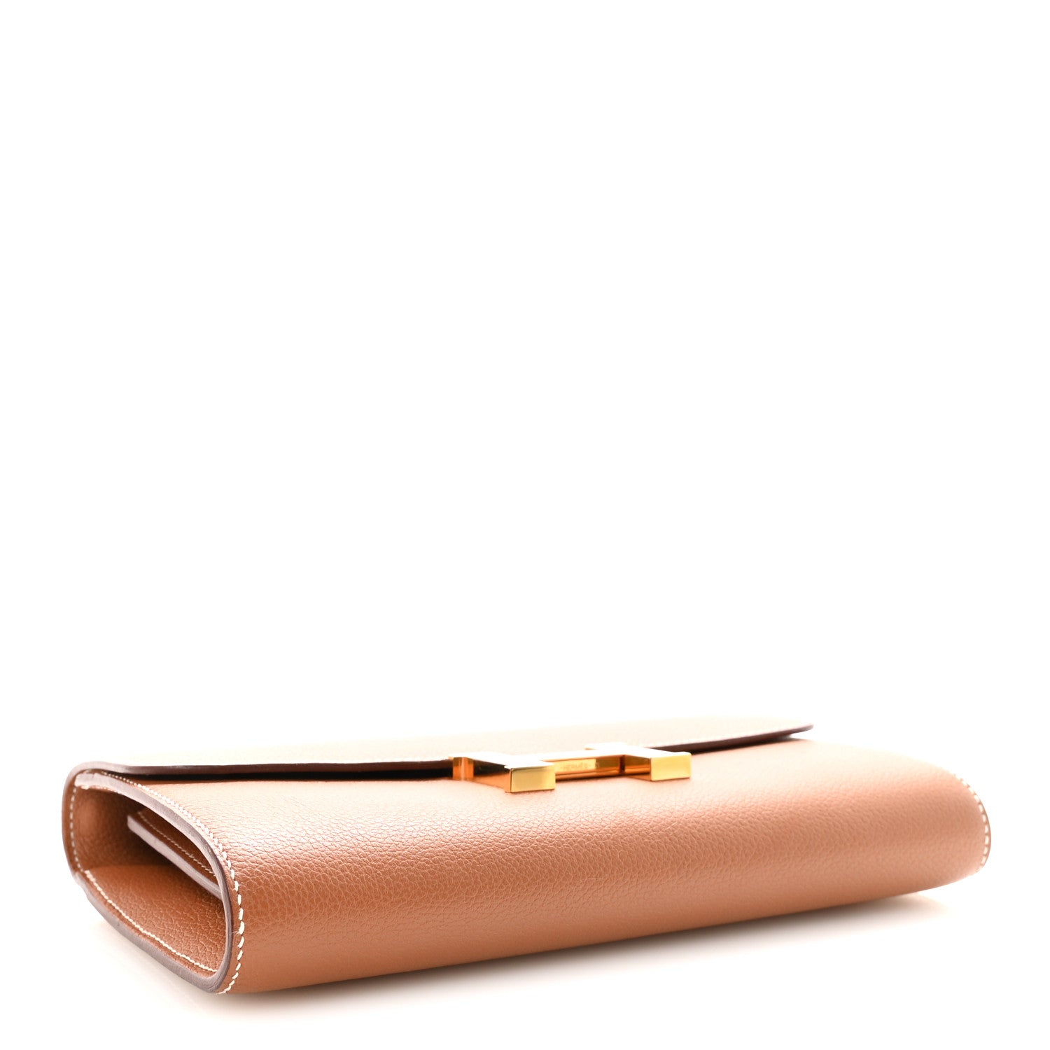 Hermes Evercolor Cavale Constance Long Wallet To Go Gold Multicolor 4 of 10