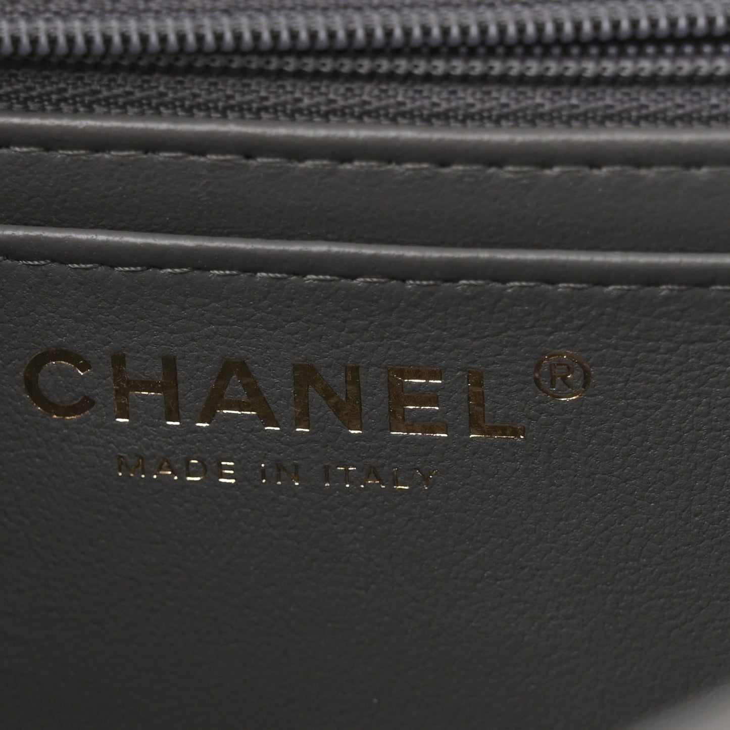 Lambskin Quilted Mini Top Handle Rectangular Flap Grey