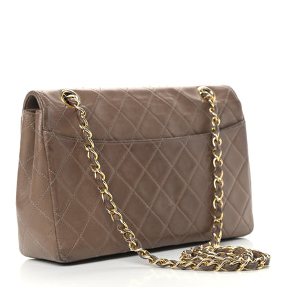 Chanel Lambskin Quilted Small Single Flap Dark Beige 3 of 19