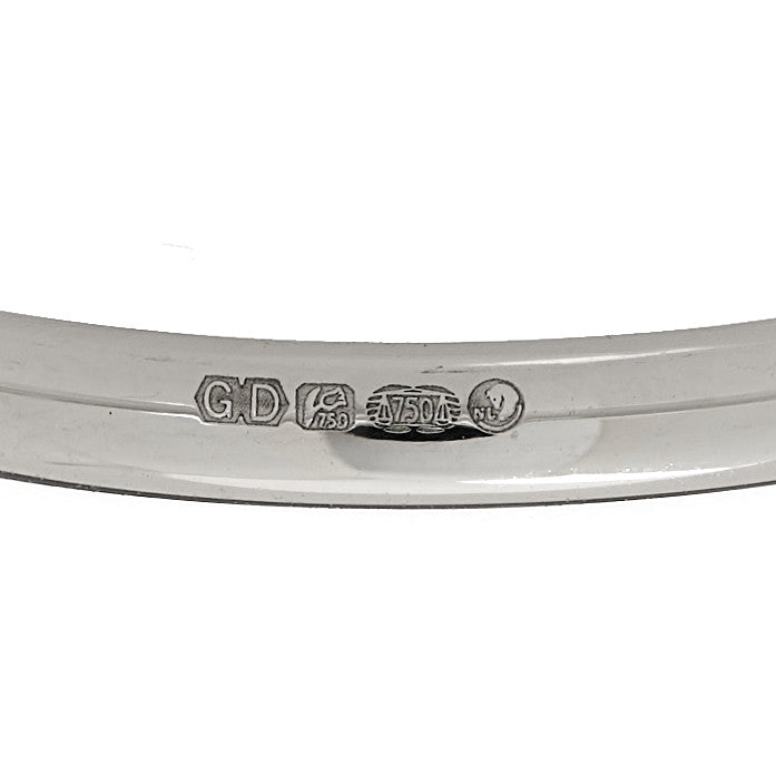 18K White Gold Diamond Laurence Graff Signature Band Ring 54 7