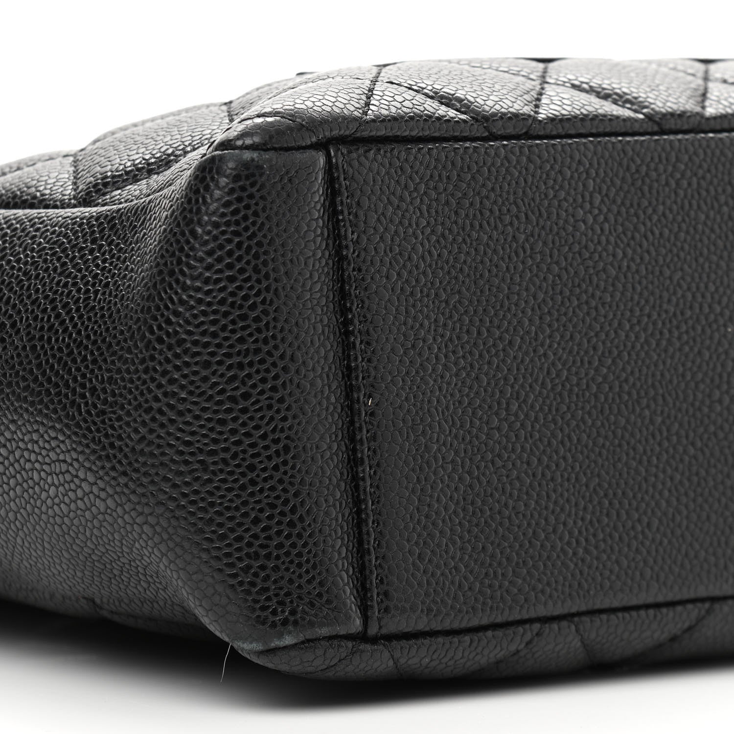 Chanel Caviar Quilted Petit Shopping Tote PST Black 9 of 12