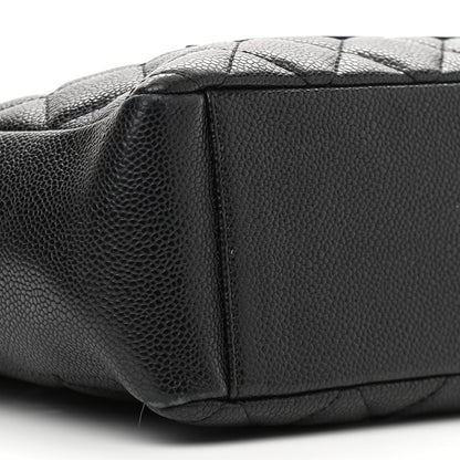 Chanel Caviar Quilted Petit Shopping Tote PST Black 9 of 12