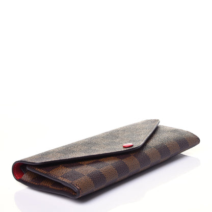 Louis Vuitton Damier Ebene Josephine Wallet Red 4 of 12