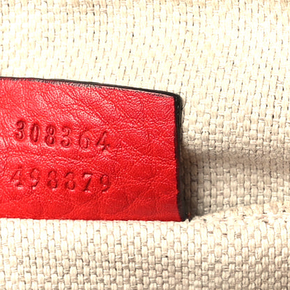 Gucci Pebbled Calfskin Small Soho Disco Bag Tabasco Red 7 of 12