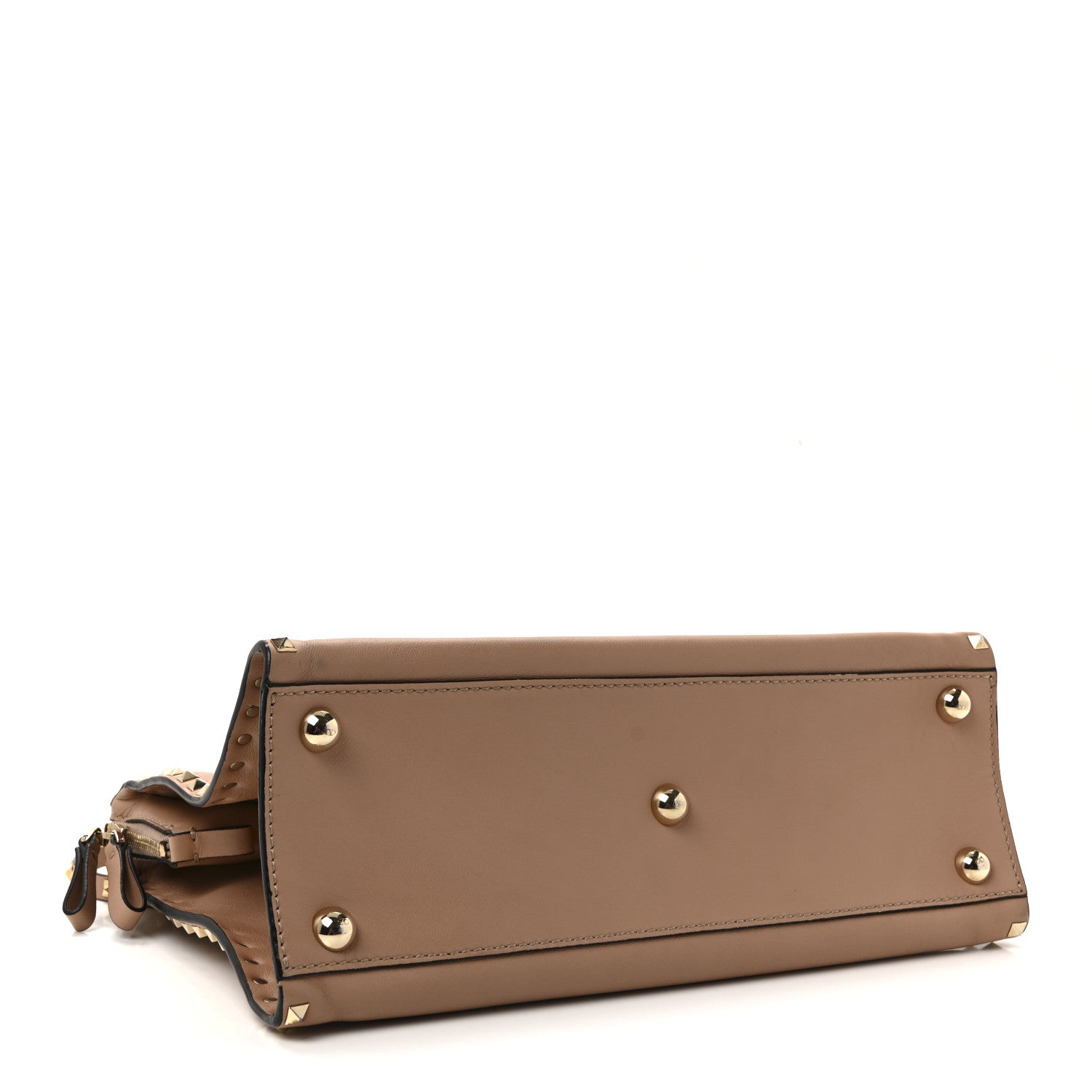 Valentino Garavani Vitello Rockstud Dome Shopper Soft Noisette 4 of 9