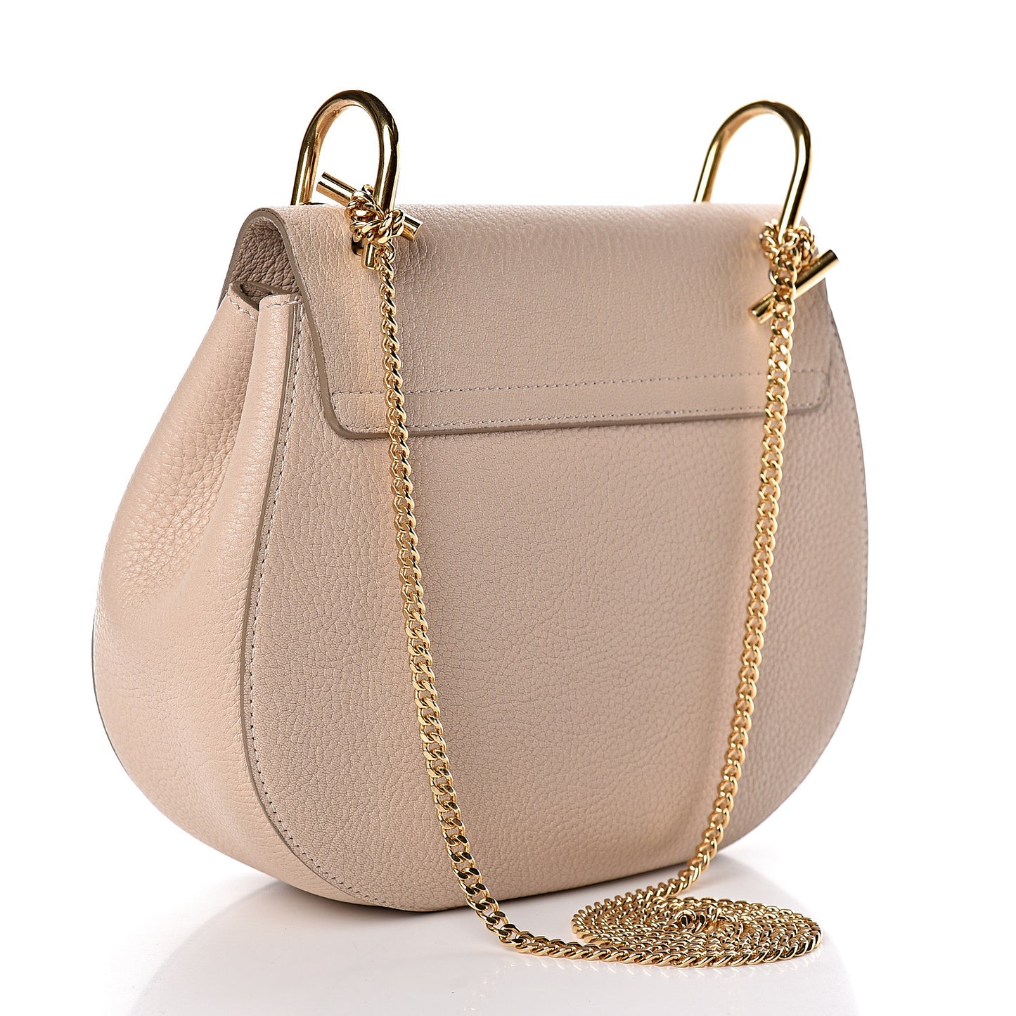 Grained Lambskin Drew Shoulder Bag Biscotti Beige
