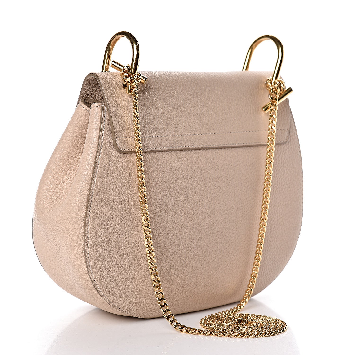 Chloe Grained Lambskin Drew Shoulder Bag Biscotti Beige 3 of 17
