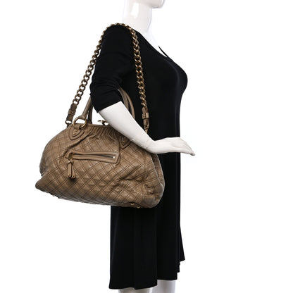 Marc Jacobs Calfskin Quilted Stam Camel 2 of 15