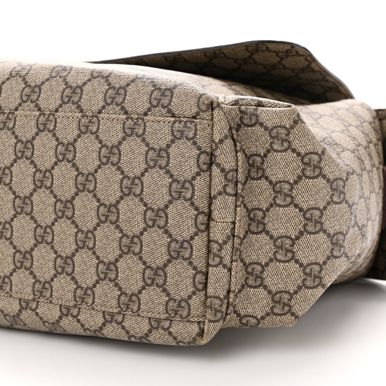 Gucci GG Plus Monogram Messenger Diaper Bag Dark Brown 10 of 10