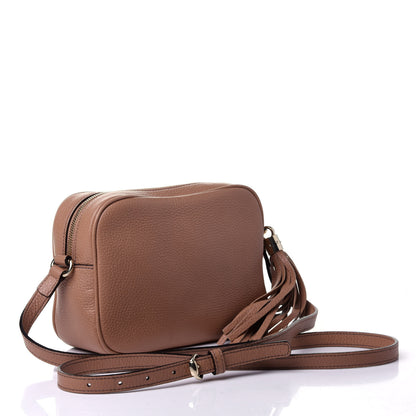 Gucci Pebbled Calfskin Small Soho Disco Bag Camelia 2 of 5