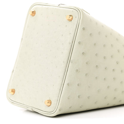 Hermes Ostrich Picotin Lock 18 Gris Perle 10 of 15