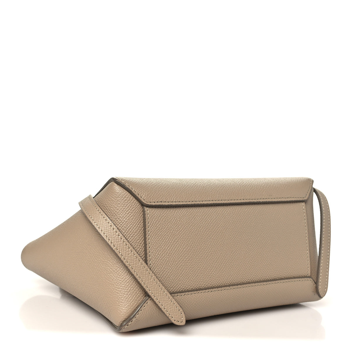 Grained Calfskin Nano Belt Bag Light Taupe
