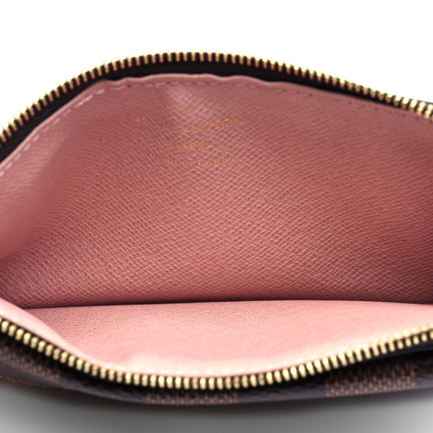 Damier Ebene Recto Verso Card Holder Rose Ballerine