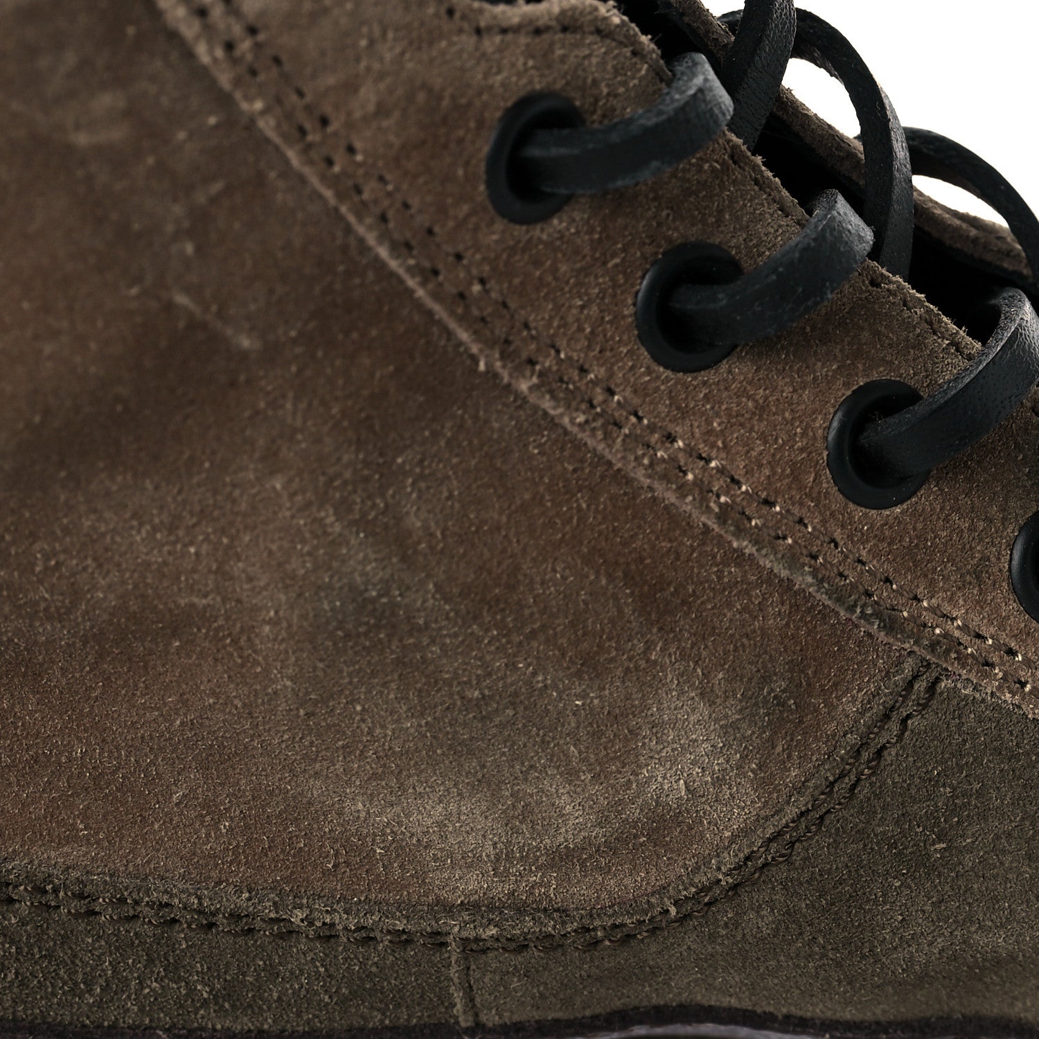 Louis Vuitton Suede Calfskin Monogram Laureate Platform Desert Boots 35.5 Taupe 10 of 19