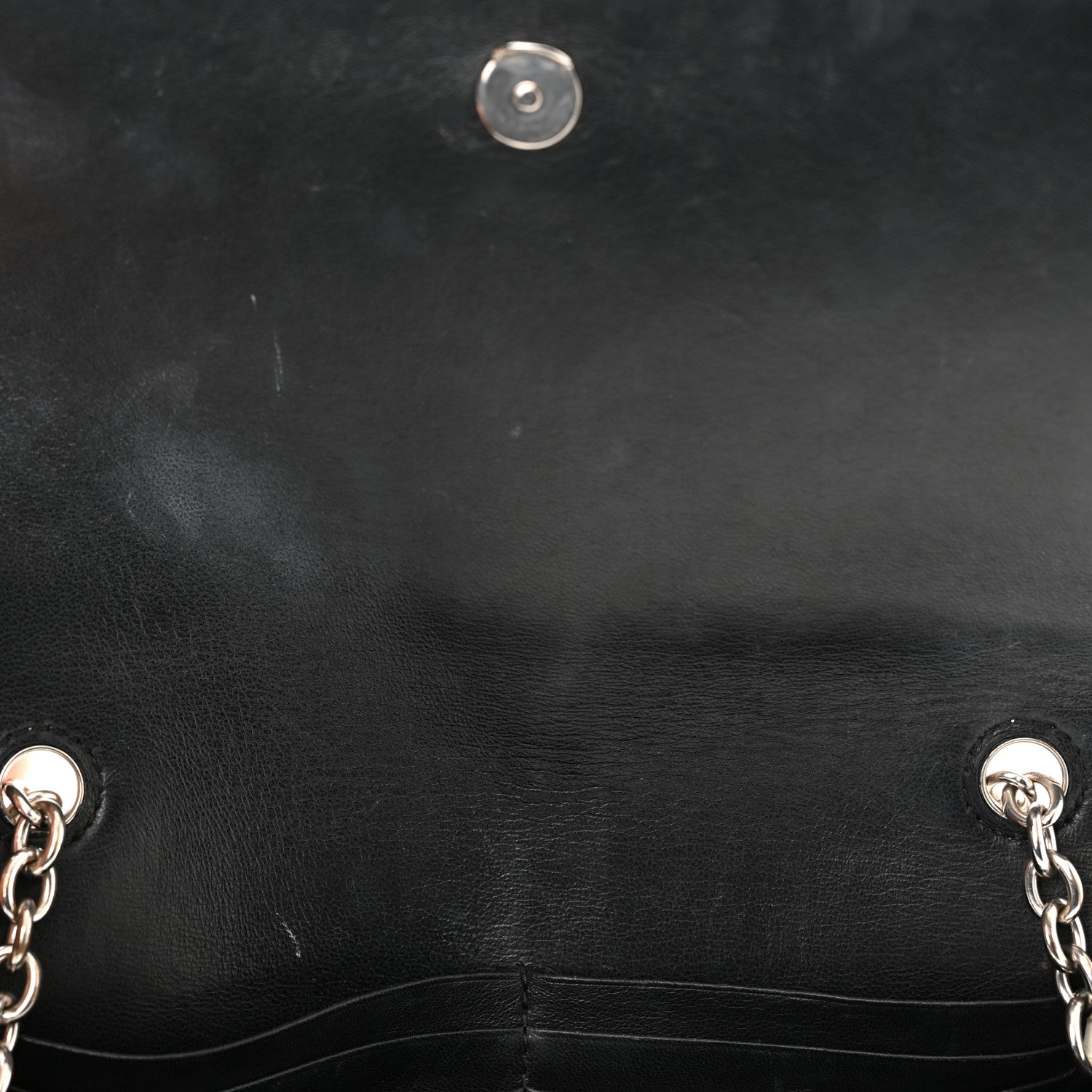 Balenciaga Pebbled Calfskin Chain Wallet White 11 of 13