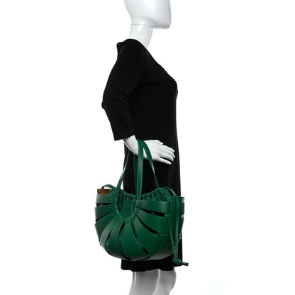 Bottega Veneta French Calfskin Shell Bag Racing Green 2 of 11