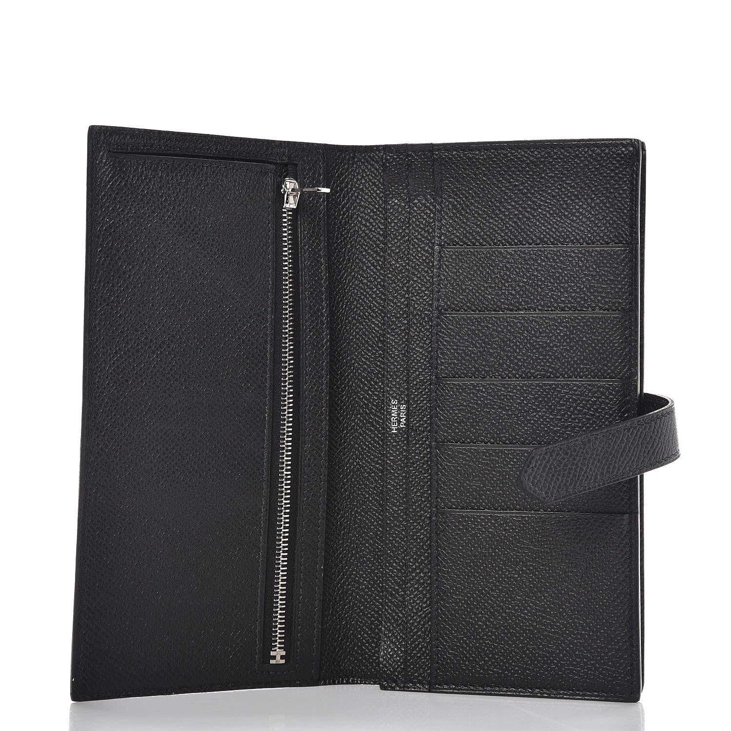 Hermes Epsom Bearn Gusset Wallet Black 5 of 8
