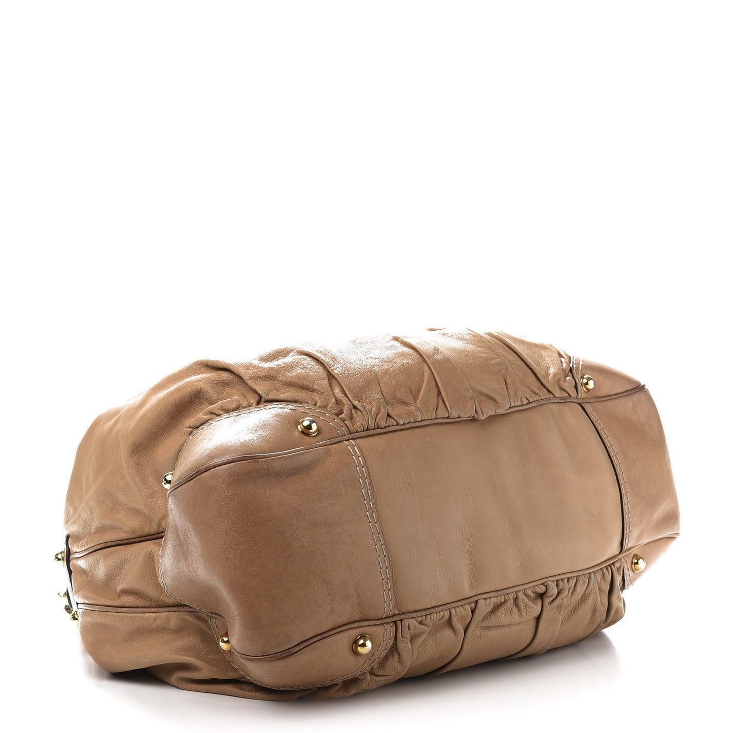 Calfskin Large Jockey Hobo Tan