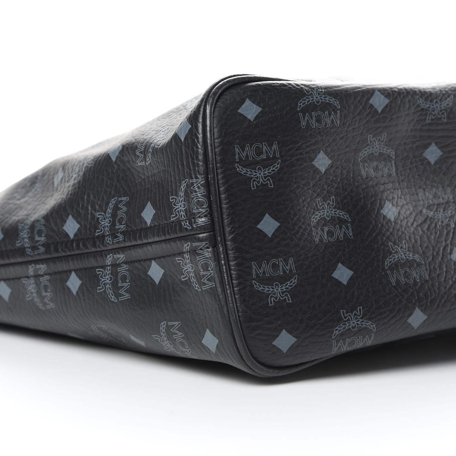 MCM Visetos Shopping Tote Black 9 of 16