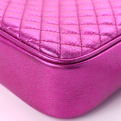 Gucci Laminated Nappa Trapuntata Small Zumi Shoulder Bag Fuxia 11 of 11