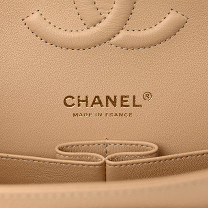Chanel Caviar Quilted Medium Double Flap Beige 6 of 12
