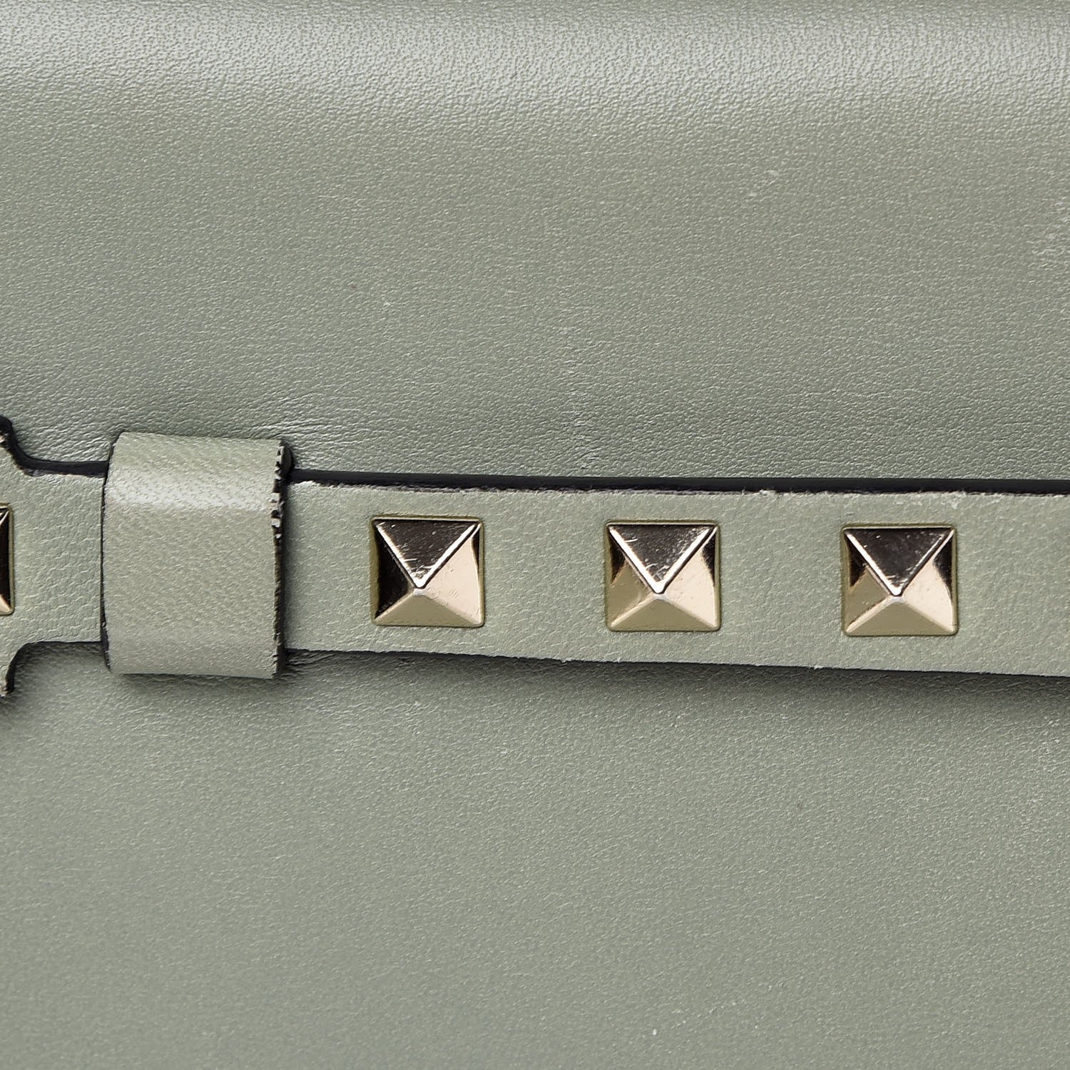 Valentino Garavani Nappa Rockstud Wristlet Clutch Green Tea Sorbet 8 of 9