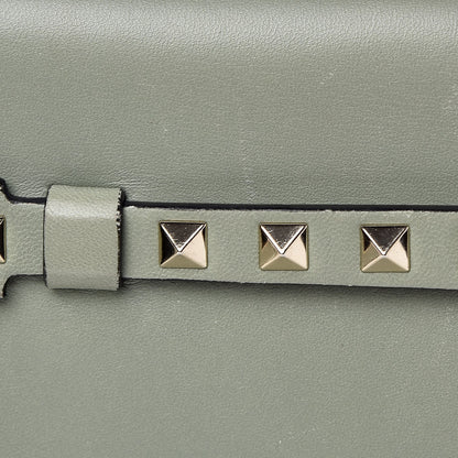 Valentino Garavani Nappa Rockstud Wristlet Clutch Green Tea Sorbet 8 of 9