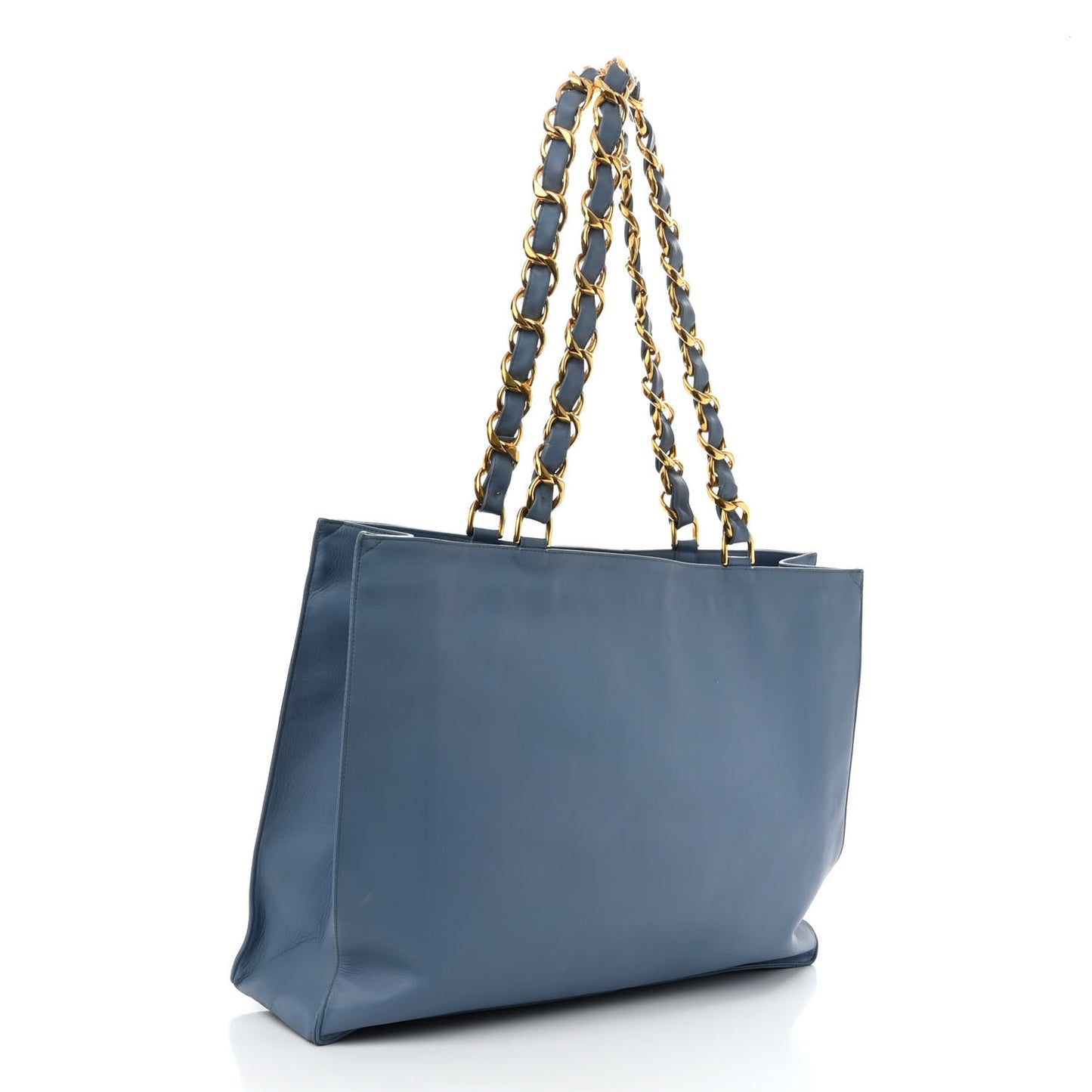 Lambskin Jumbo CC Shoulder Bag Blue