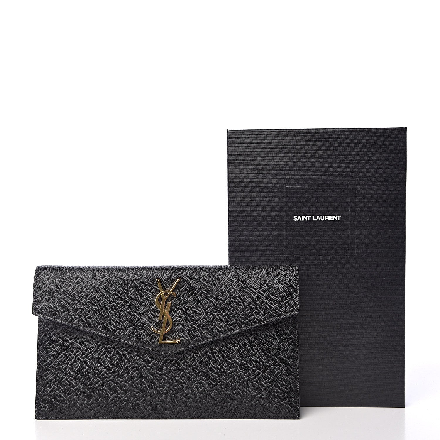 Saint Laurent Grain De Poudre Uptown Pouch Black 8 of 8
