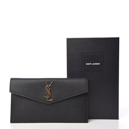 Saint Laurent Grain De Poudre Uptown Pouch Black 8 of 8