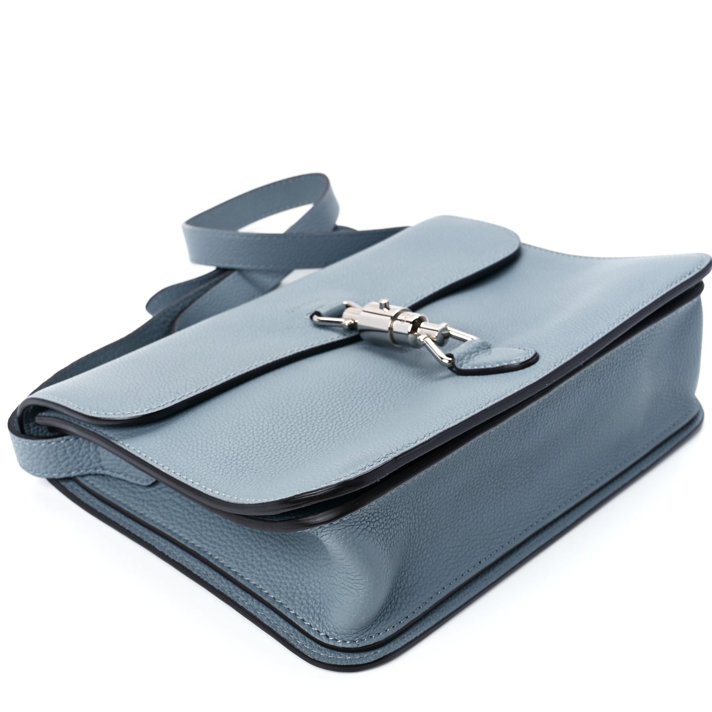 Soft Calfskin Small Jackie Shoulder Bag Grey