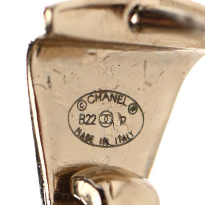 Chanel Metal CC Heart Coco In Love Drop Earrings Gold 4 of 4