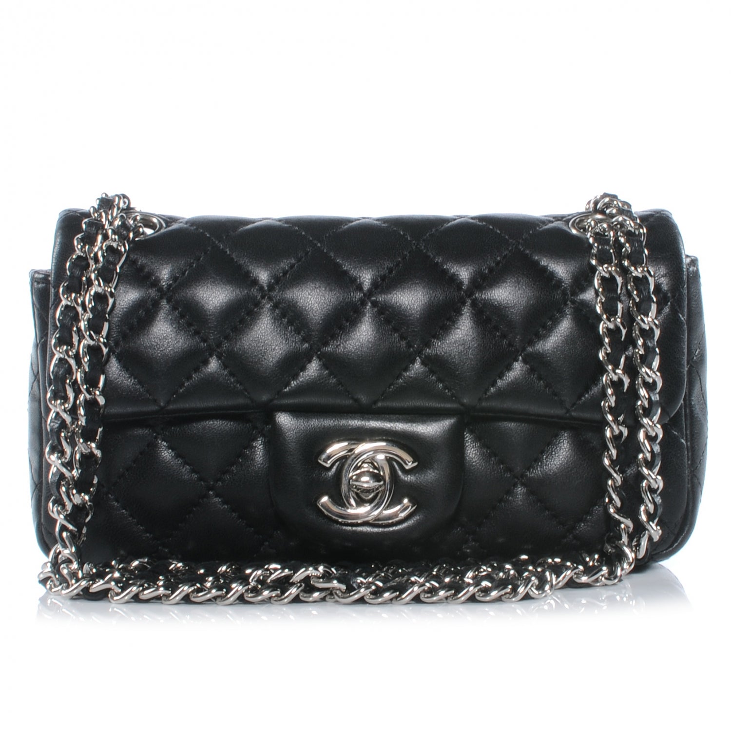Chanel Lambskin Quilted Extra Mini Flap Black 1 of 7