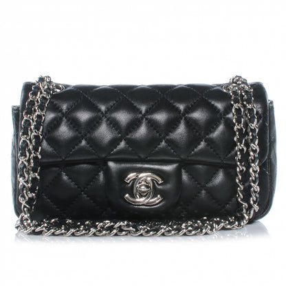 Chanel Lambskin Quilted Extra Mini Flap Black 1 of 7