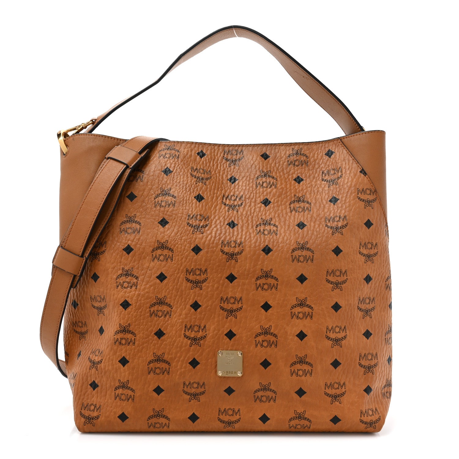 MCM Visetos Large Klara Hobo Cognac 1 of 16