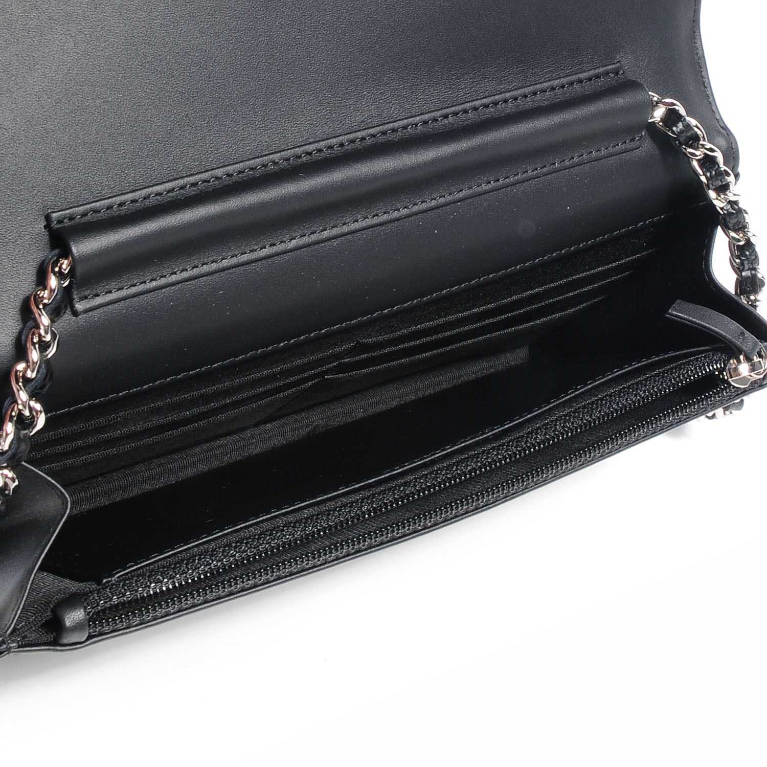 Chanel Caviar Timeless CC Wallet on Chain WOC Black 5 of 10