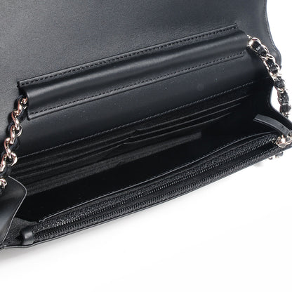 Chanel Caviar Timeless CC Wallet on Chain WOC Black 5 of 10