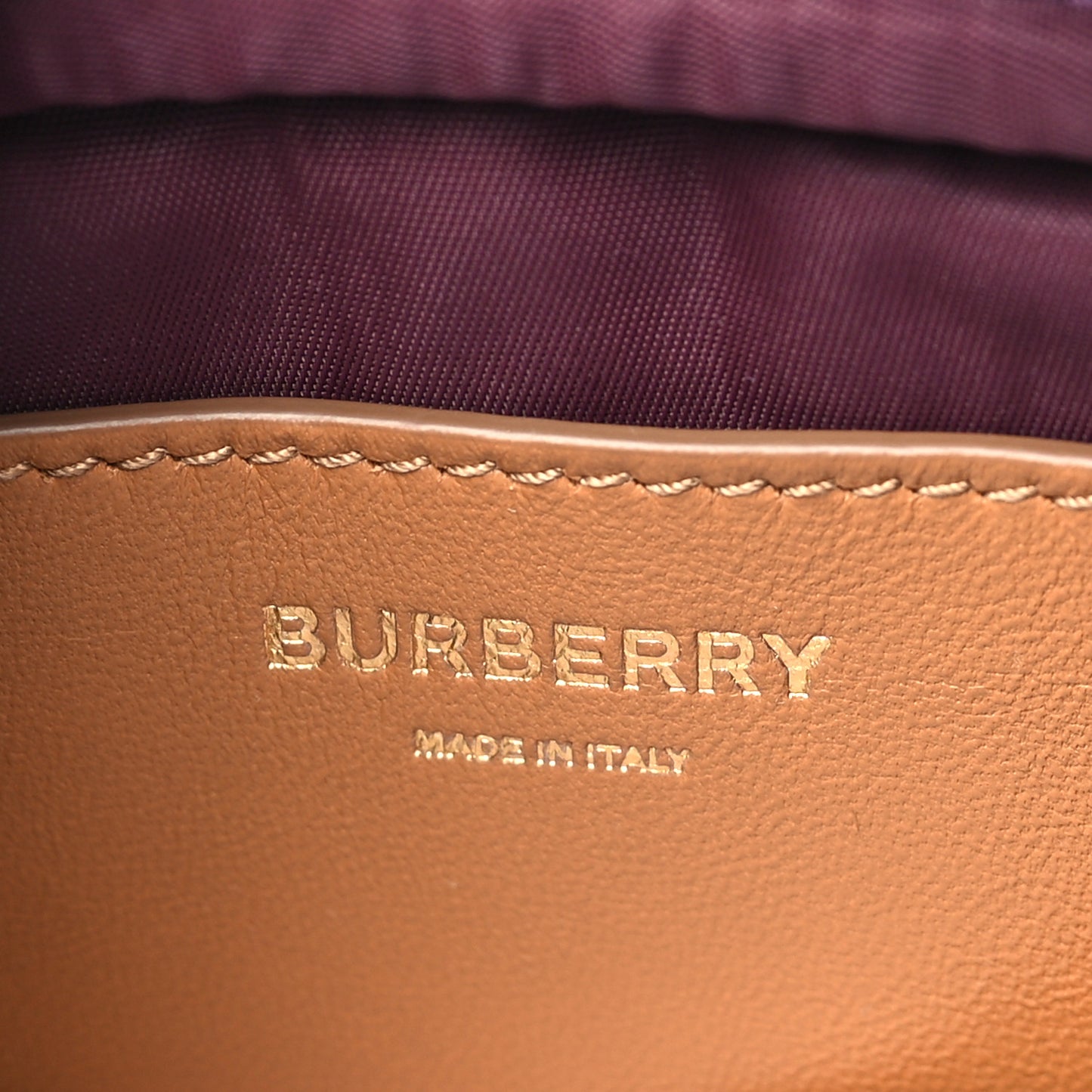 Lambskin Quilted Mini Lola Camera Bag Maple Brown