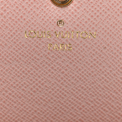 Louis Vuitton Damier Azur Emilie Wallet Rose Ballerine 6 of 8