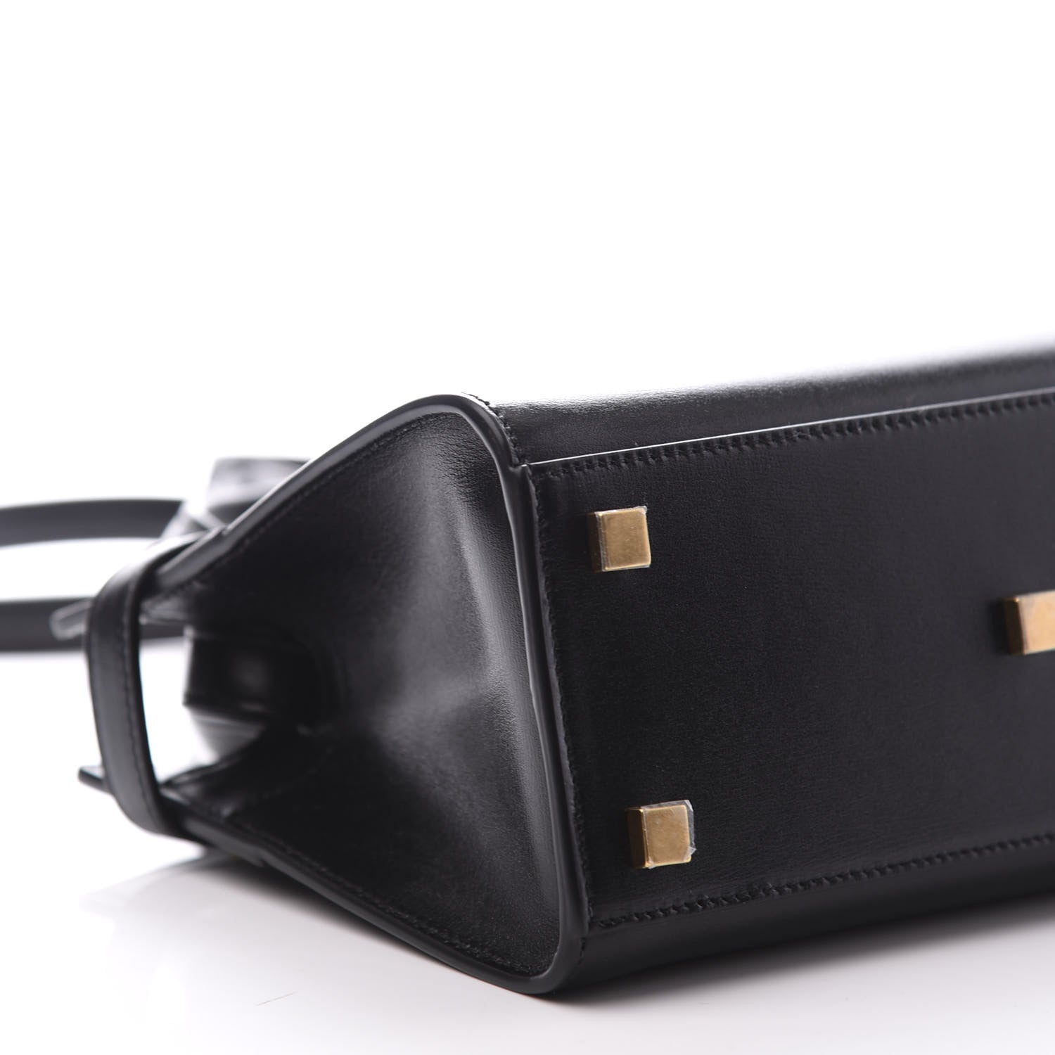 Saint Laurent Smooth Calfskin Manhattan Nano Shopper Tote Black 6 of 8