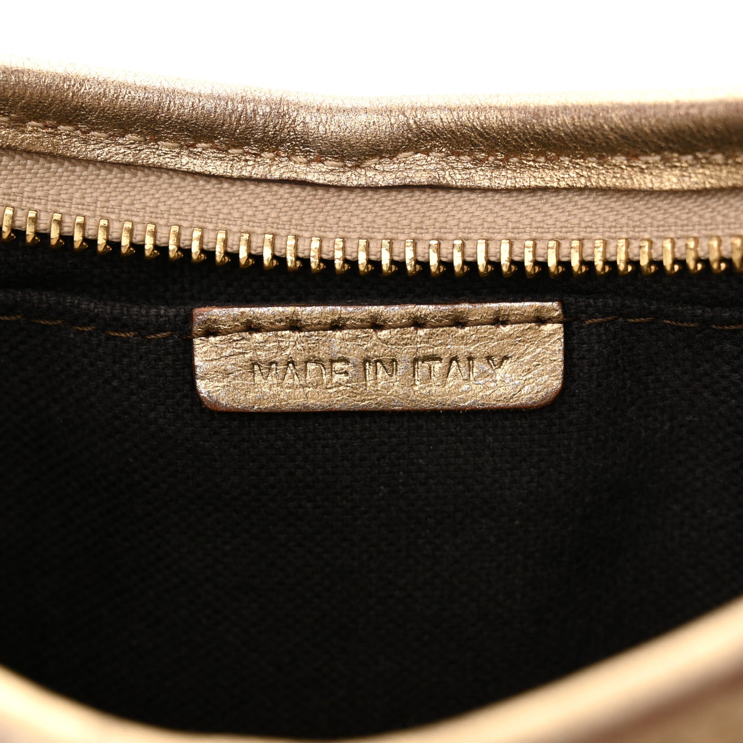 Haymarket Check Perforated Crossbody Gold